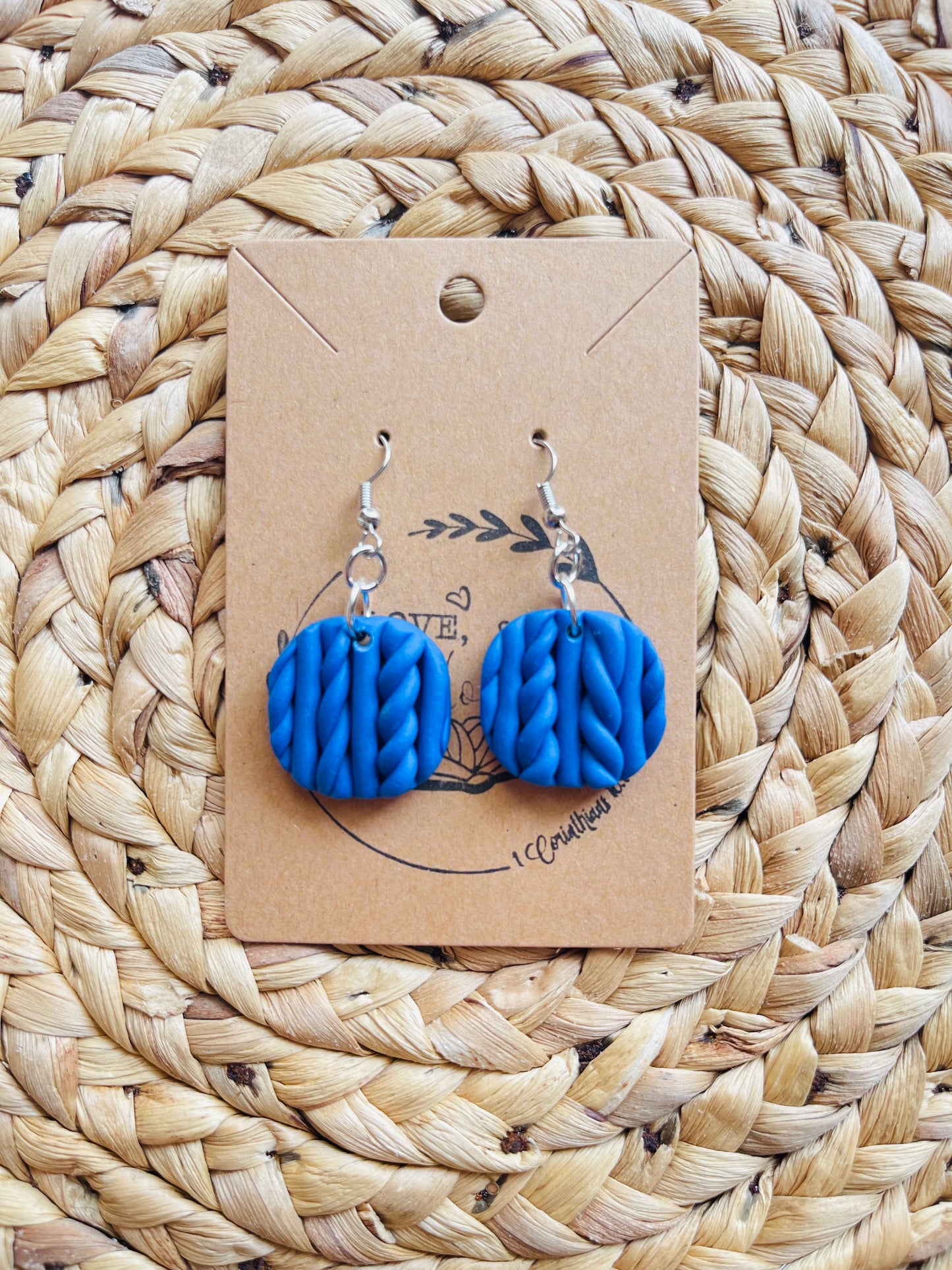 Blue Knitted Sweater Squares