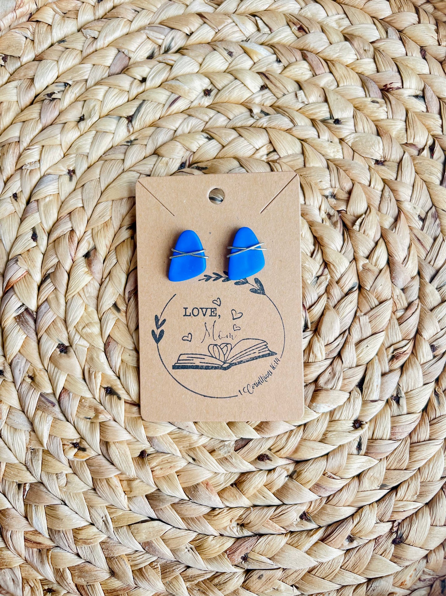 Blue Wire Studs