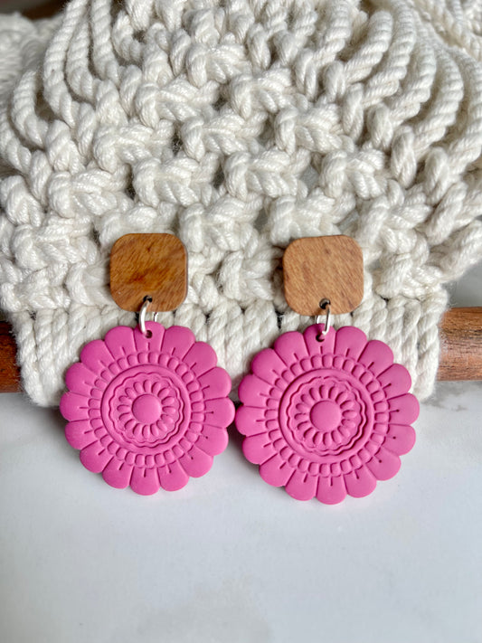 Pink Boho Flower