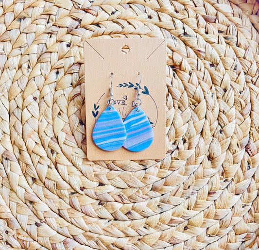 Blue & Pink Teardrop