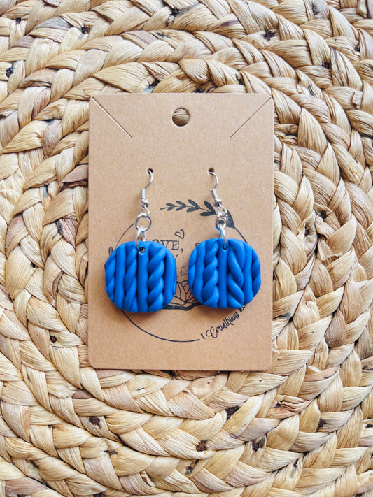 Blue Knitted Sweater Squares